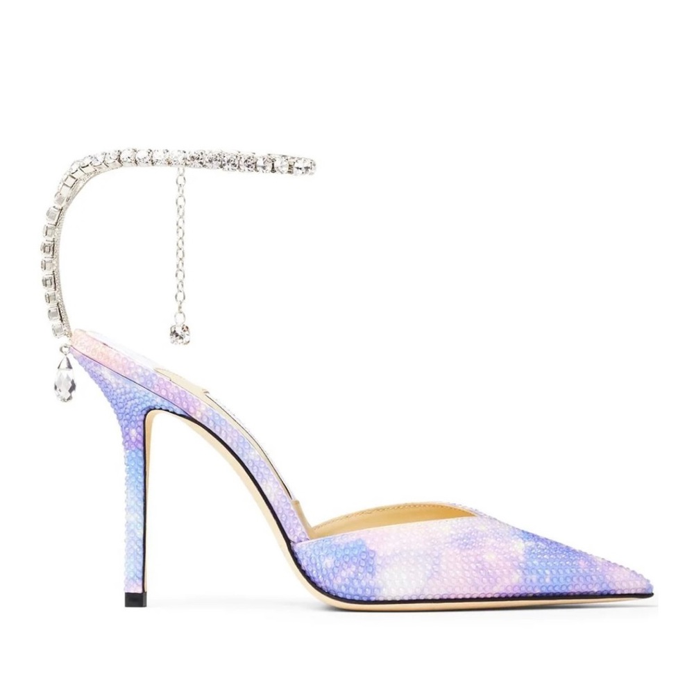 Jimmy Choo Multicolor Saeda 100mm pointed-toe pumps